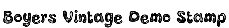 Boyers Vintage Demo Stamp Font Image