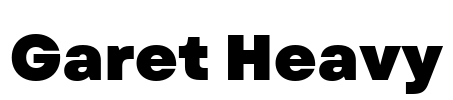 Garet Heavy Font Image