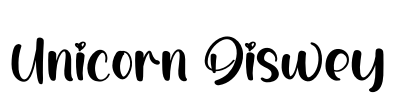 Unicorn Diswey Font Image