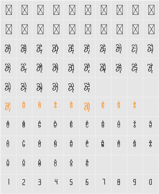 Horror Wings Character Map