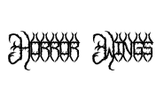 Horror Wings Font Image