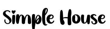 Simple House Font Image