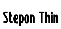 Stepon Thin Font Image