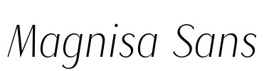 Magnisa Sans Font Image