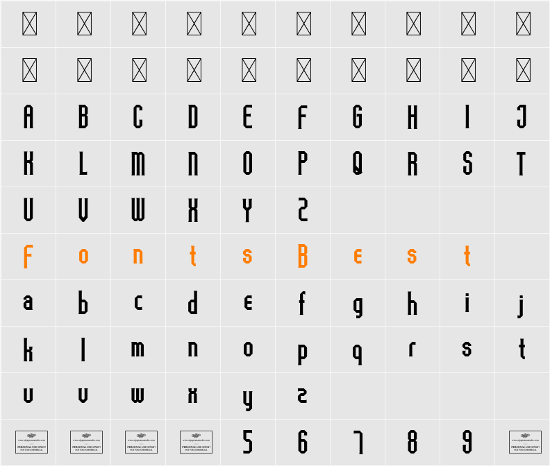 Diamond Shape Free Character Map