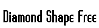 Diamond Shape Free Font Image