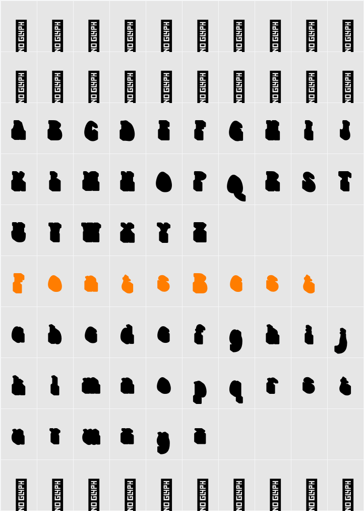 Retro Styla - Demo Version Shadow Character Map