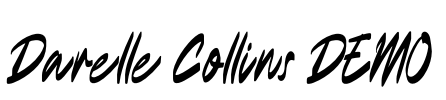 Darelle Collins DEMO Font Image