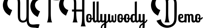 UT Hollywoody Demo Font Image