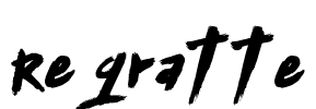 Regratte Font Image