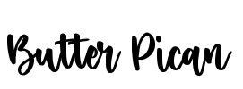 Butter Pican Font Image