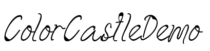 ColorCastleDemo Font Image