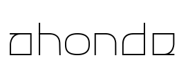 ahonde Font Image