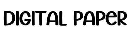 Digital Paper Font Image