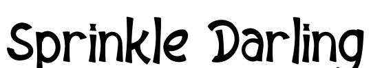 Sprinkle Darling Font Image