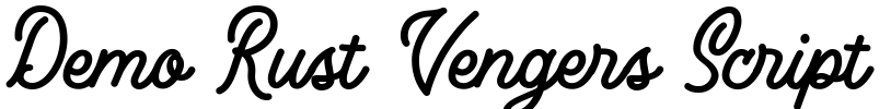 Demo Rust Vengers Script Font Image
