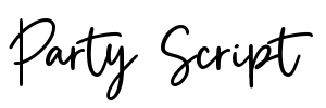 Party Script Font Image