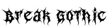 Break Gothic Font Image