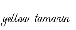yellow tamarin Font Image