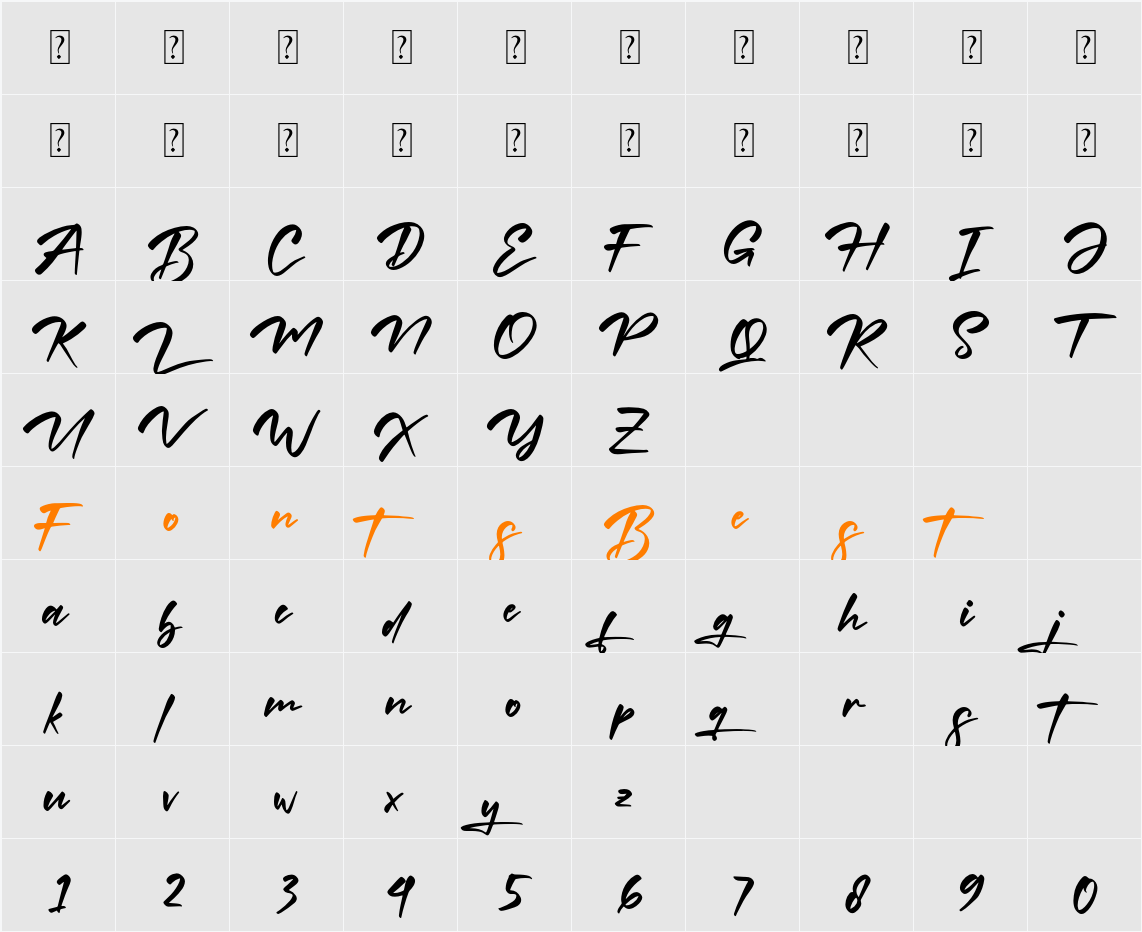 Miss Gymick Character Map