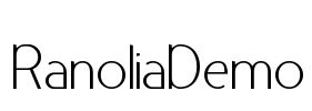 RanoliaDemo Font Image