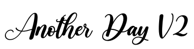 Another Day V2 Font Image