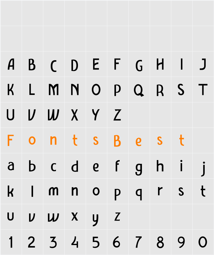 Amro Sans Character Map