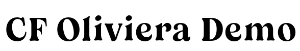 CF Oliviera Demo Font Image