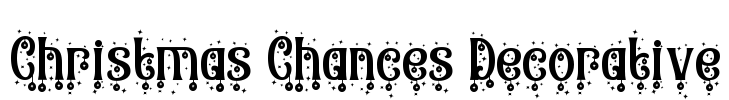 Christmas Chances Decorative Font Image