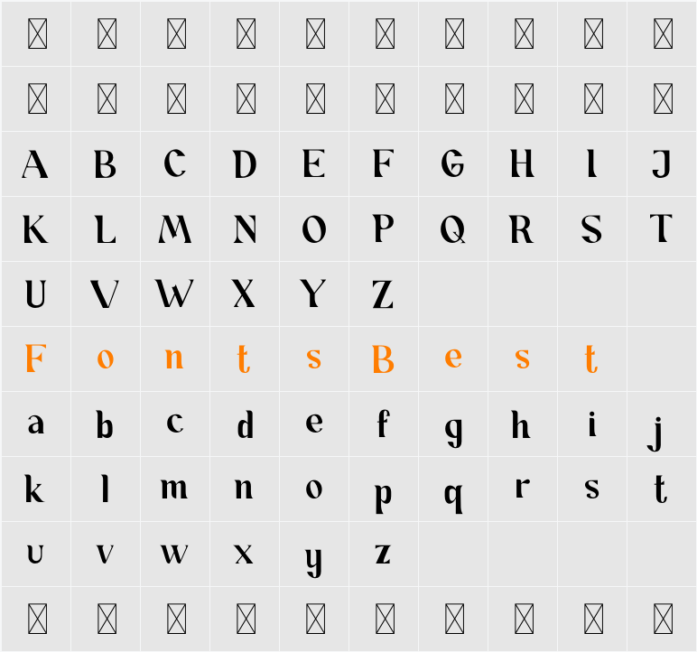 Semer Character Map