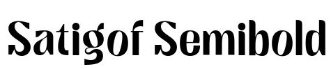 Satigof Semibold Font Image