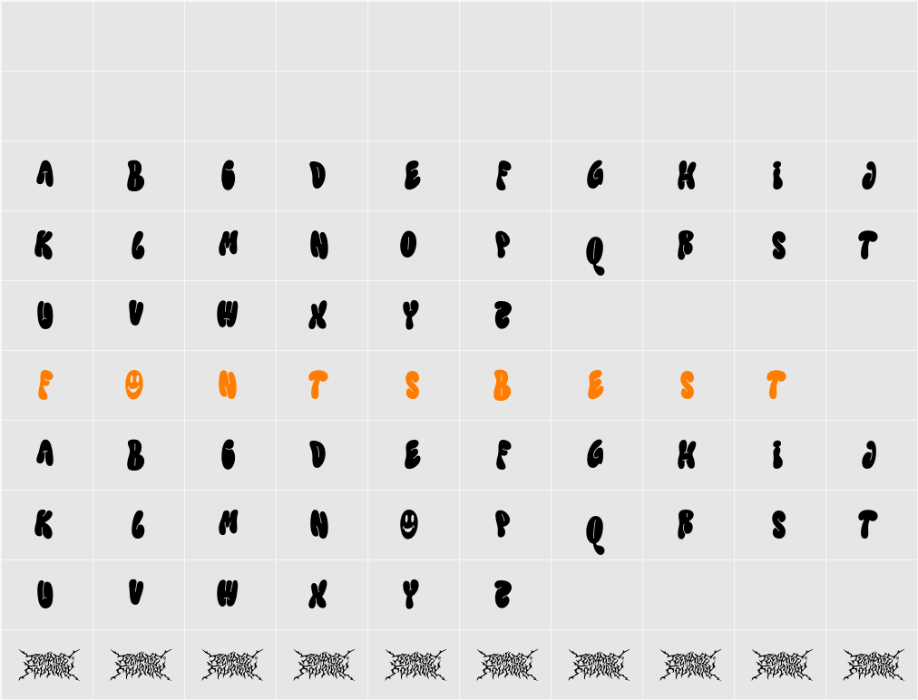 TF Madloud DEMO Character Map