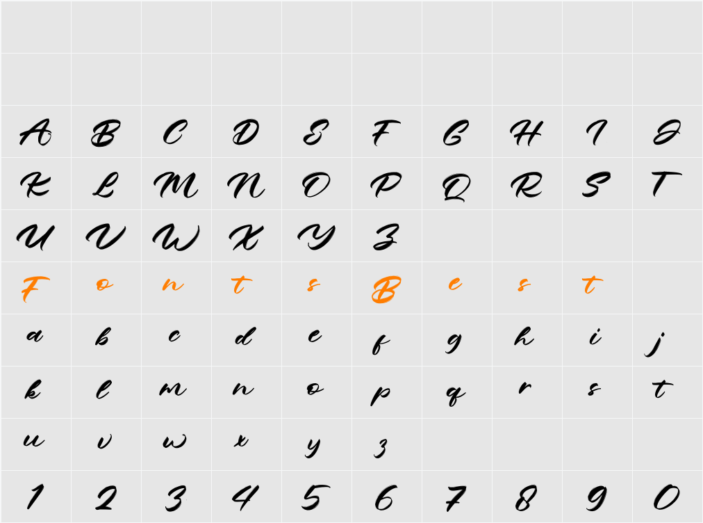 Astogria Bejha Character Map