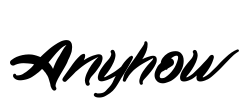 Anyhow Font Image