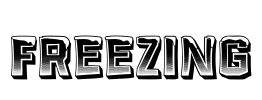 Freezing Font Image