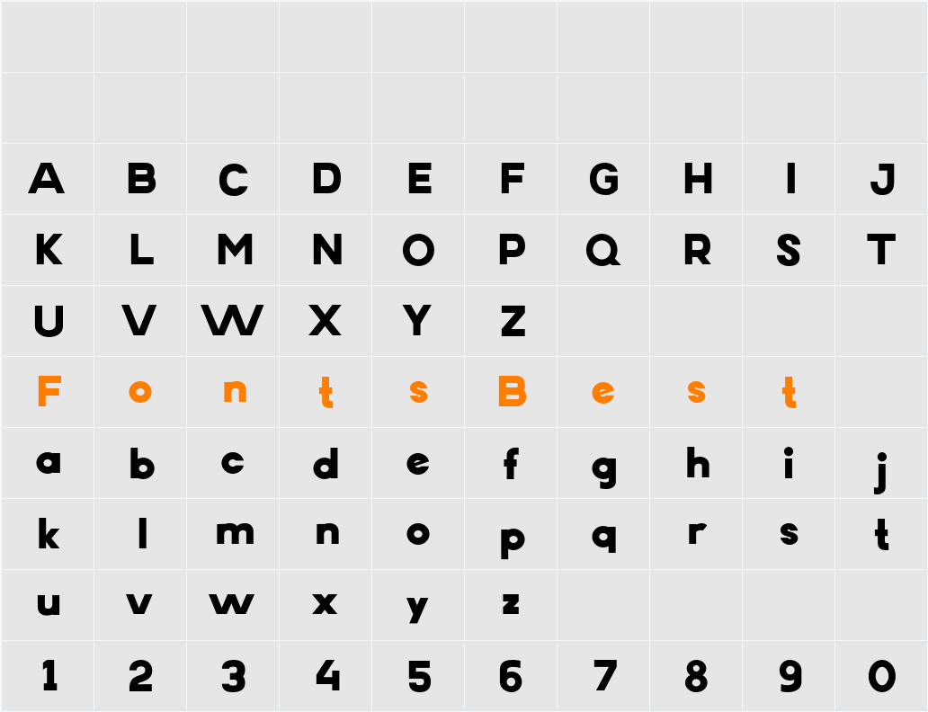 Erigo Black Character Map