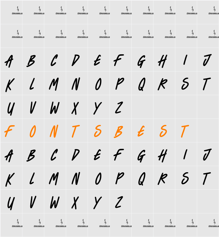 Sketchers Character Map