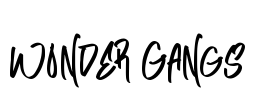Wonder Gangs Font Image