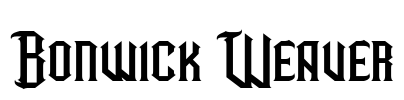 Bonwick Weaver Font Image