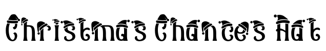 Christmas Chances Hat Font Image