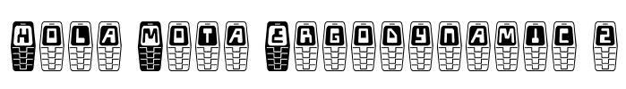 Hola Mota Ergodynamic 2 Font Image