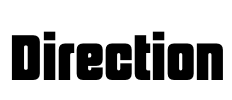 Direction Font Image