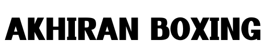 Akhiran Boxing Font Image