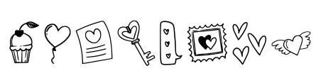 Lovebats Font Image