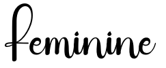 Feminine Font Image