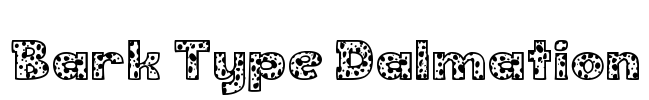 Bark Type Dalmation Font Image