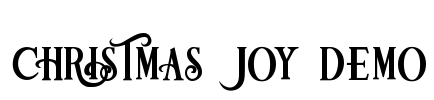Christmas Joy Demo Font Image