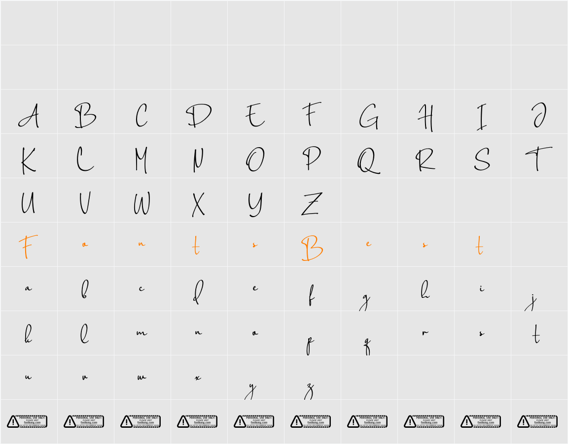 Bright Memory PERSONAL USE ONLY Character Map