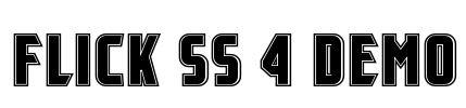 Flick SS 4 Demo Font Image