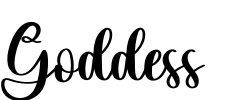 Goddess Font Image